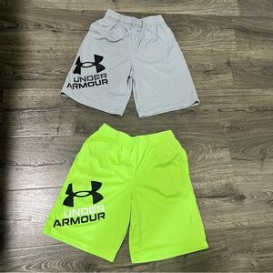 Under Armour Boys’ Prototype Printed Shorts Lot of 2 Youth Size L (14-16)